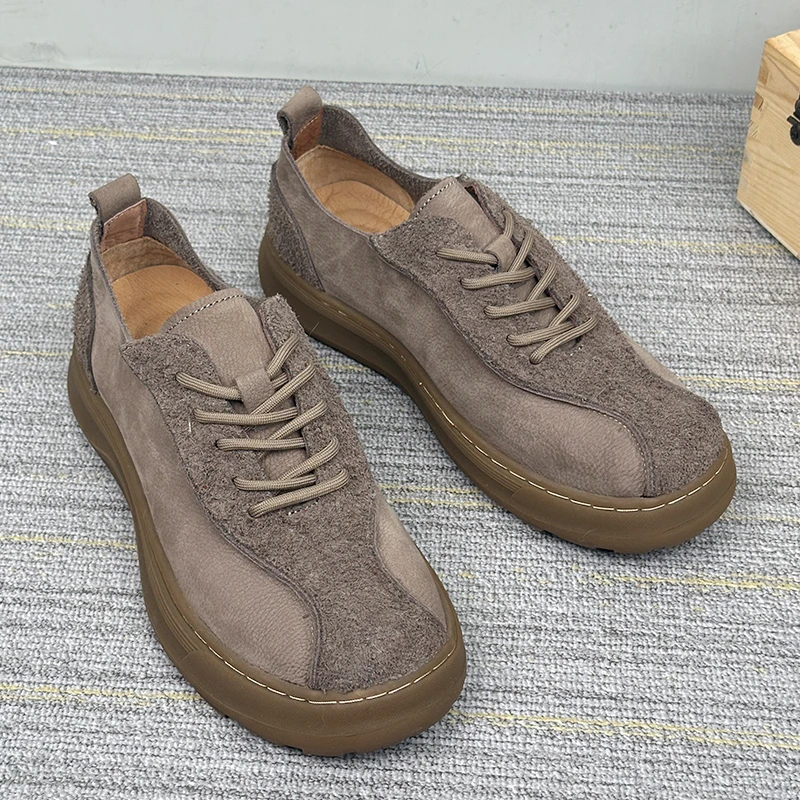 DMXUXM巴黎『设计风』新品好物~力荐！新款百搭复古软底休闲皮鞋男潮