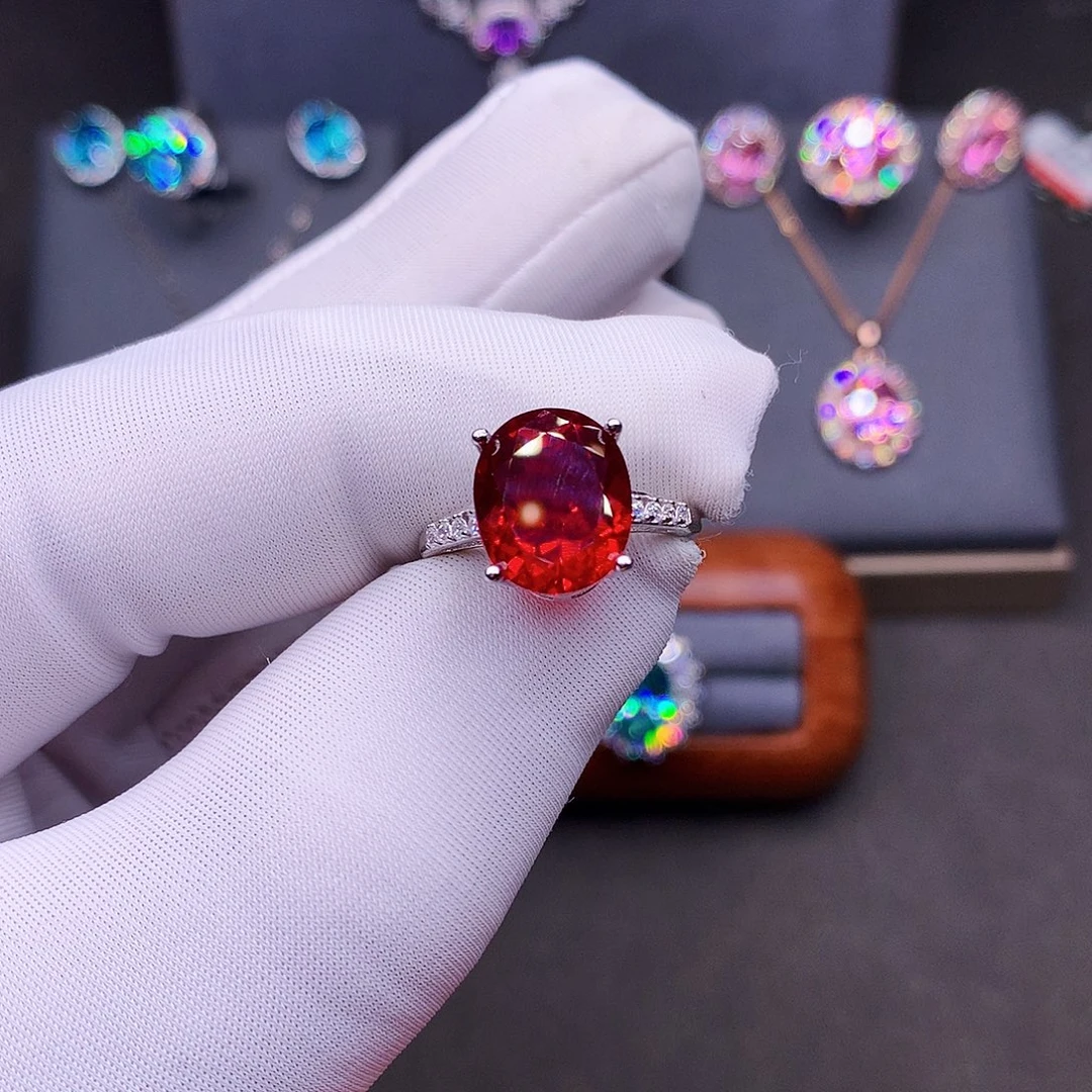 925银深鸽血10×12鸽子蛋