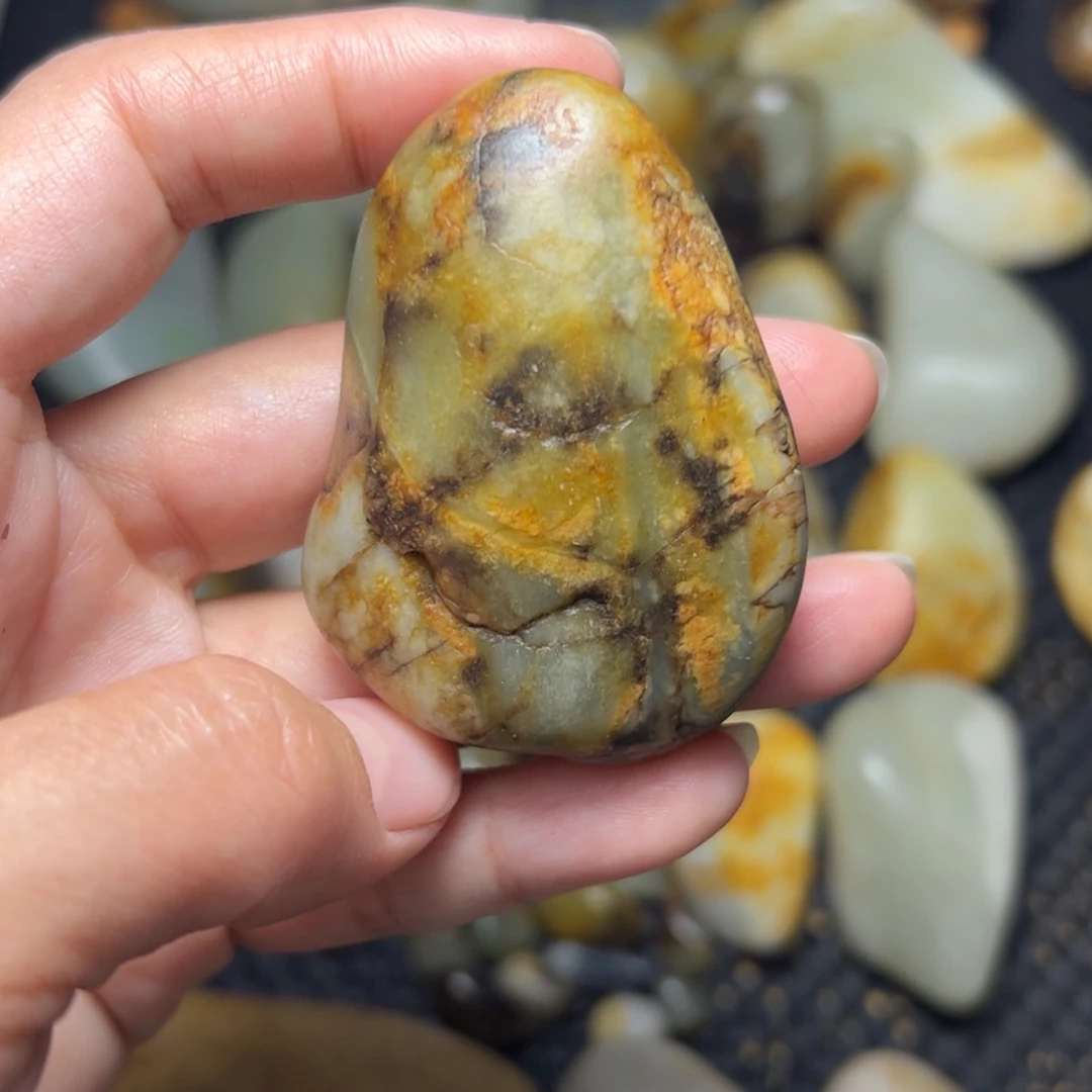 和田玉未镶嵌挂件B34