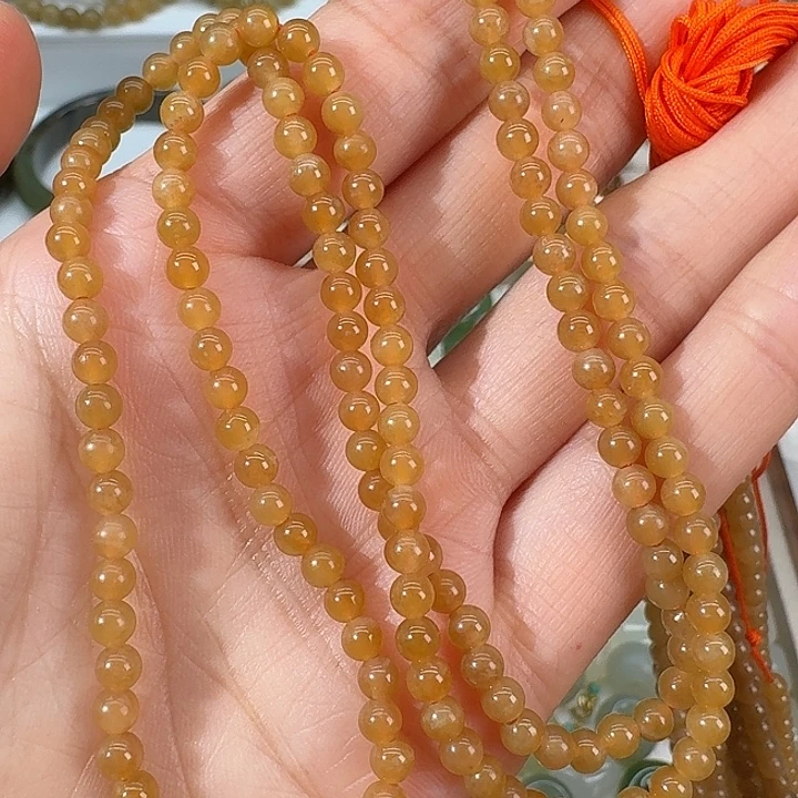 和田玉（糖玉）未镶嵌颈饰4mm