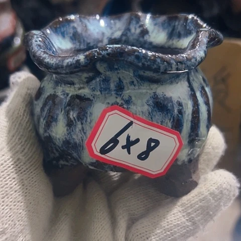 红陶粗陶花盆手工