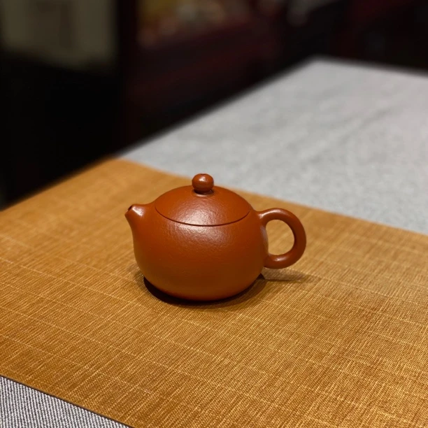 宜兴紫砂西施壶全手工西施壶120c原矿朱泥紫砂壶茶壶小容量手制