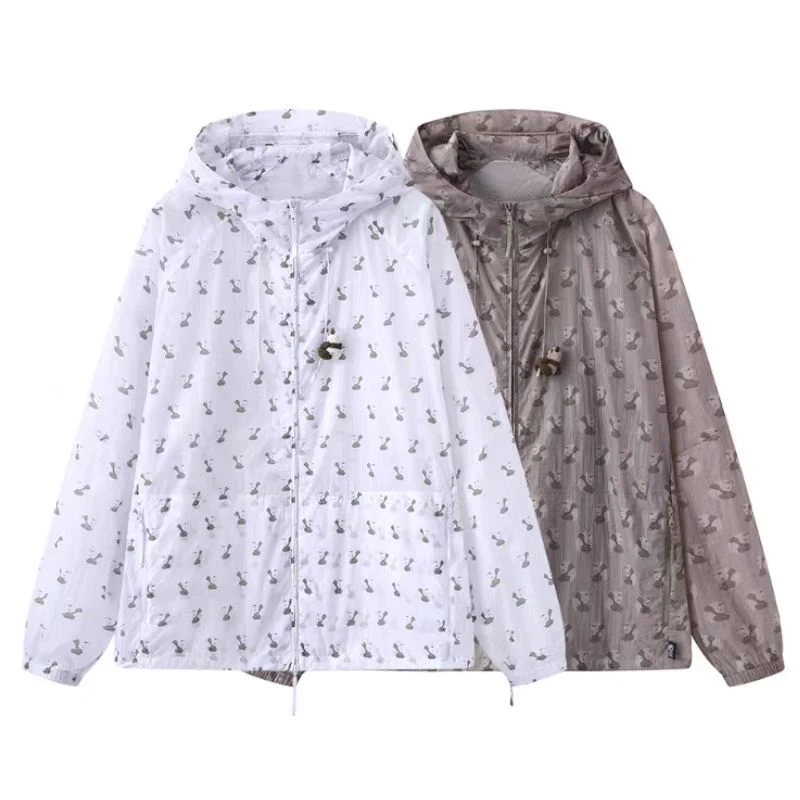 【Y063】女长袖短外套女装春季冲锋衣宽松外套运动休闲梭织防嗮服