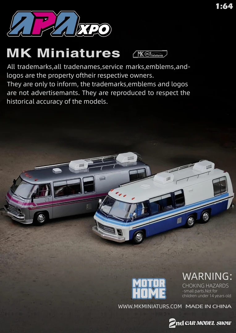 佛山限定MK 1:64 GMC树脂房车汽车模型