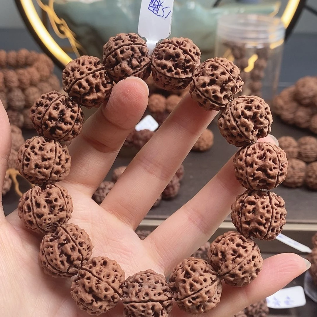 金刚菩提手串20mm安娜五星蜂窝双龙