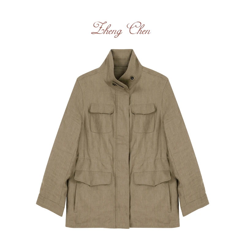 夏日清凉100亚麻旅行者夹克 M-K680165