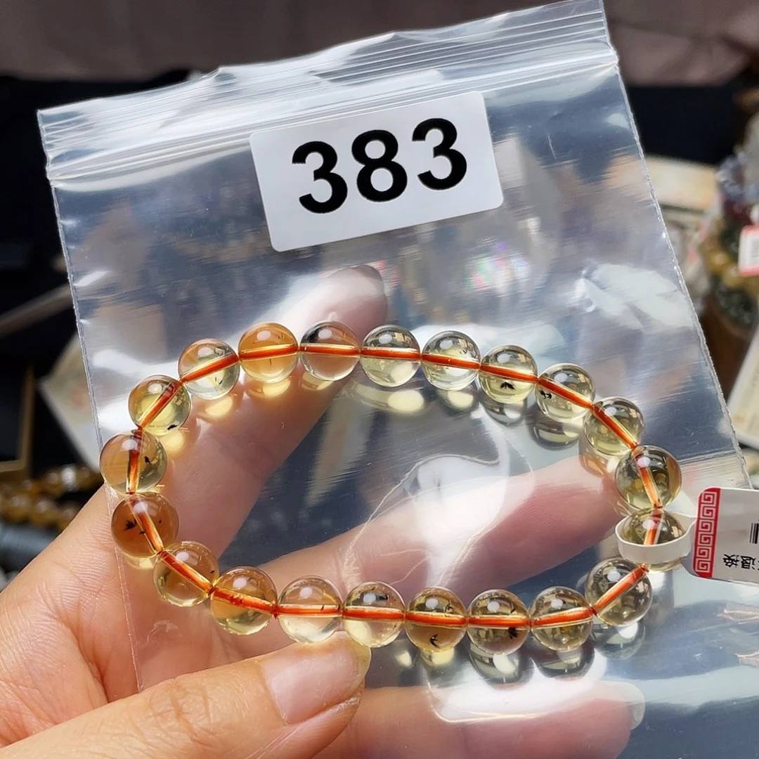 水晶手串未镶嵌手串383。