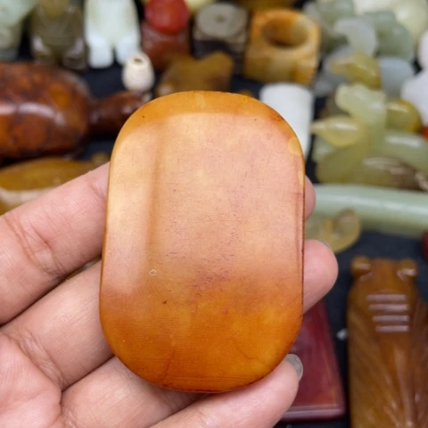 和田玉未镶嵌颈饰85