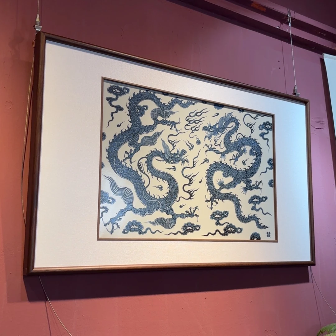 铠甲龙瓷板画博陵造物