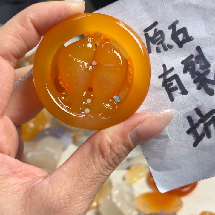 玛瑙/玉髓未镶嵌吊坠(不含链)