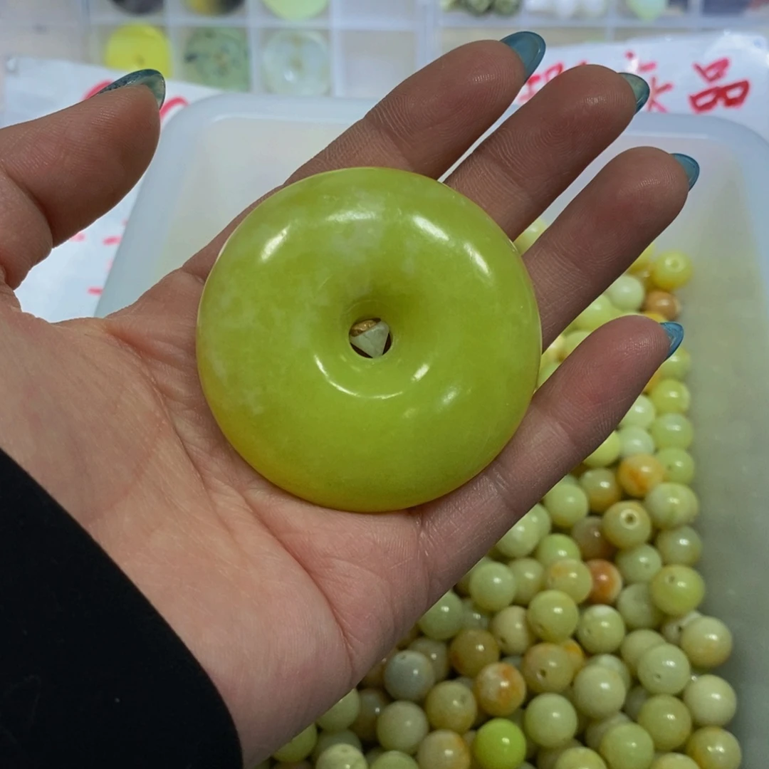 蛇纹石玉未镶嵌毛衣链253