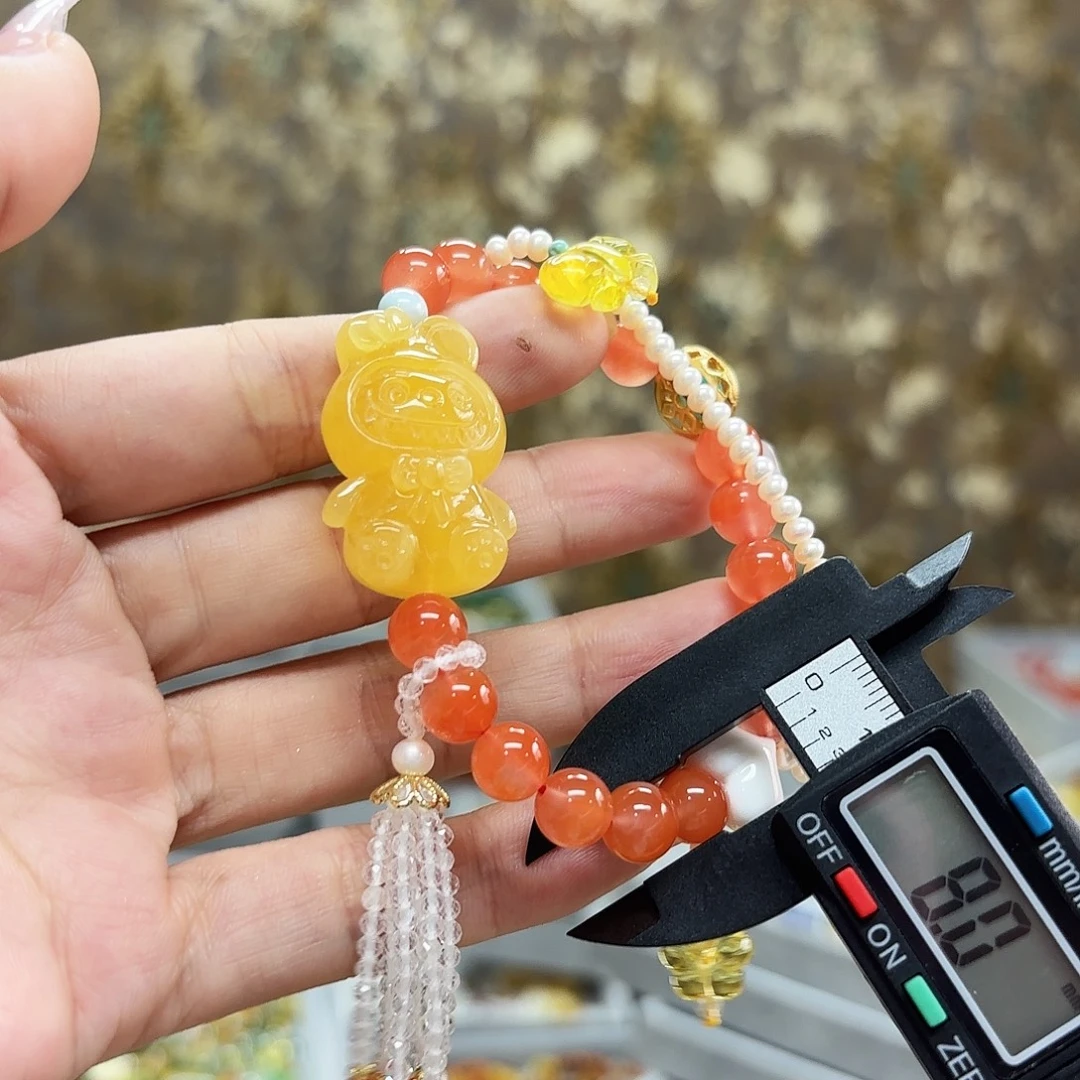 琥珀未镶嵌手链琥珀