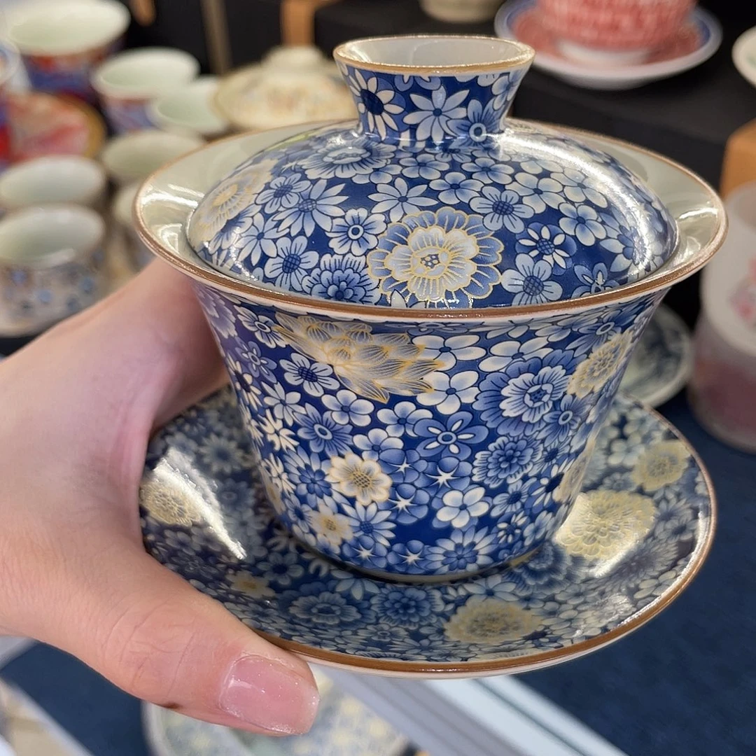 陶景德陶瓷盖碗茶具