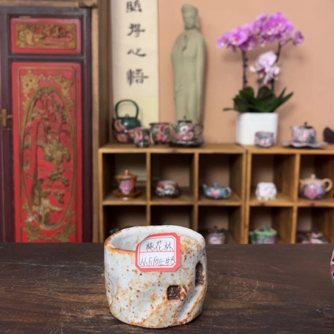 云***痕柴烧纯手工手绘陶瓷