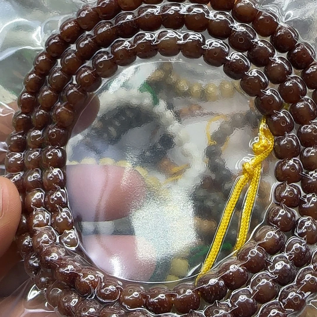 南***五手串星月菩提211殿堂粉冰星月菩提76-108长条