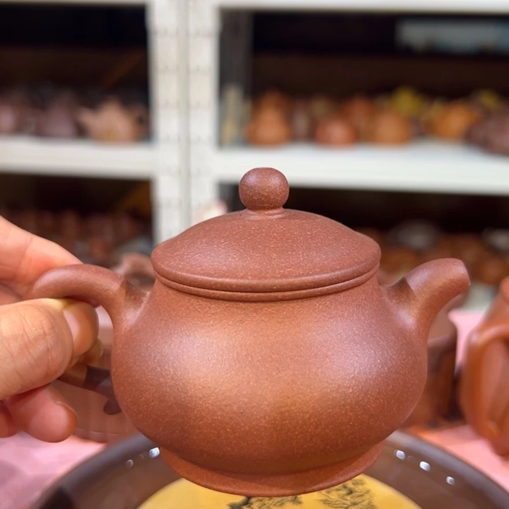 茶壶紫砂紫泥潘壶150cc