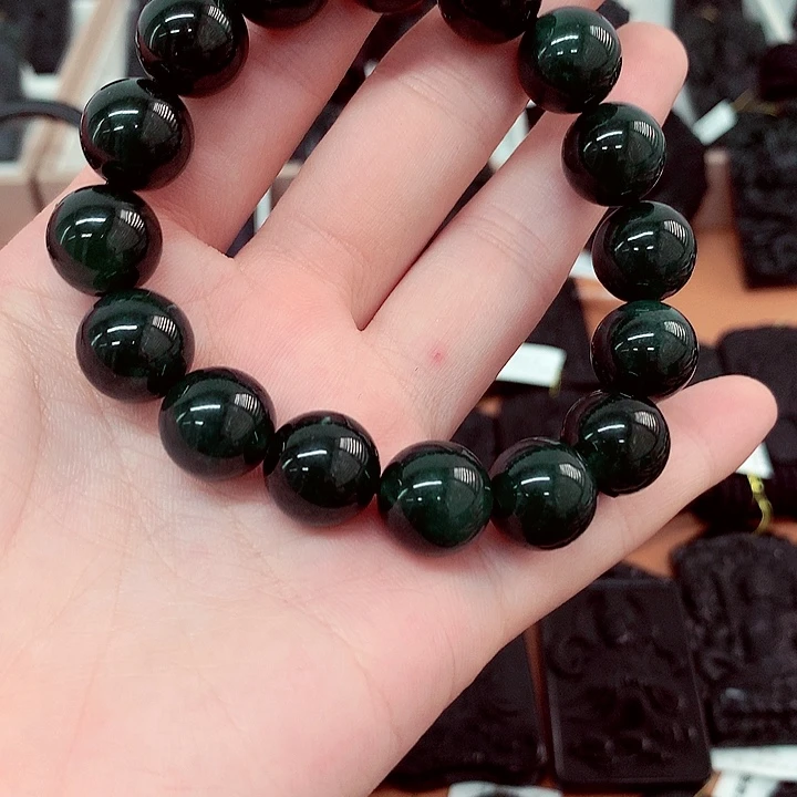 玫***影翡翠未镶嵌颈饰12.8