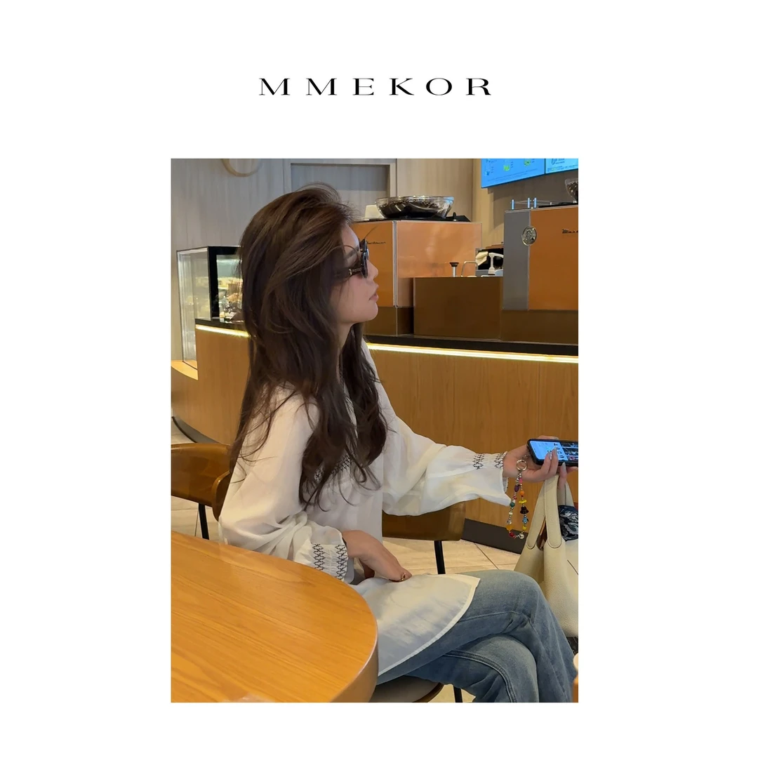 MMEKOR“茶歇仙仙”衬衫 2025新款职场不费力优雅上衣 89361