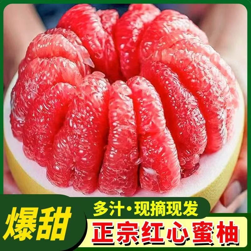 【新人支持试吃1个】红心柚子新鲜水果红肉柚子蜜柚