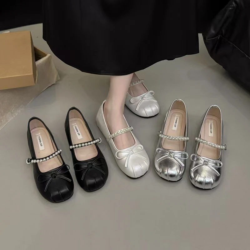 玛丽珍鞋夏季浅口单鞋夏天平底鞋乐福鞋职场休闲风