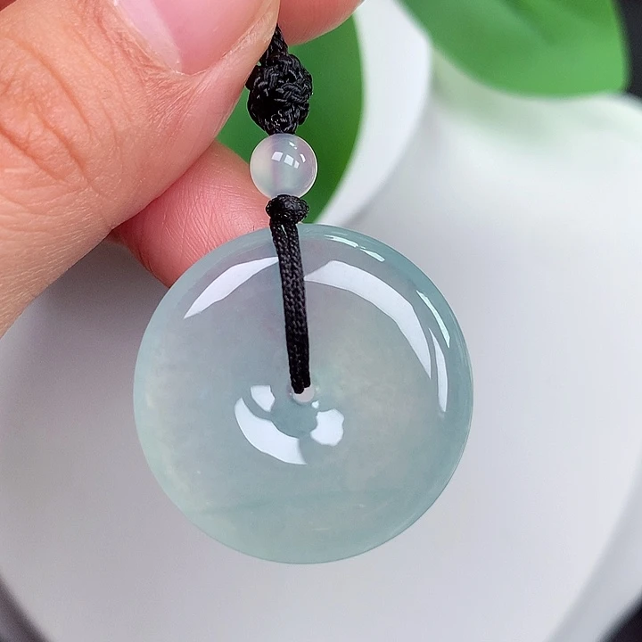 颈饰未镶嵌翡翠平安扣 26.7x5.0mm