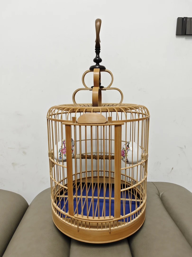 画眉鸟笼用品宝架笼川笼半贴青专用手工全套现货现发大号小鸟新型