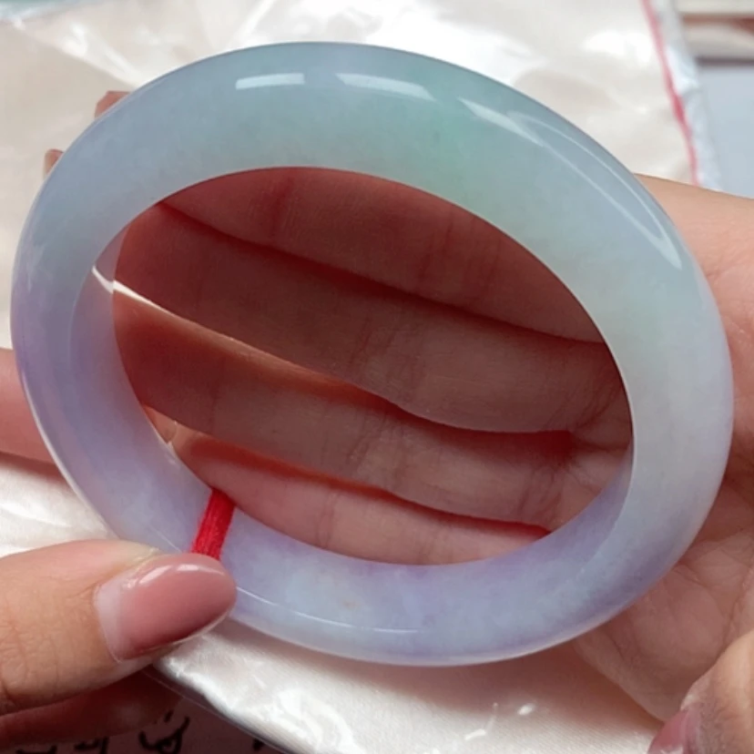 【闪购商品】翡翠手镯未镶嵌月**间63圈