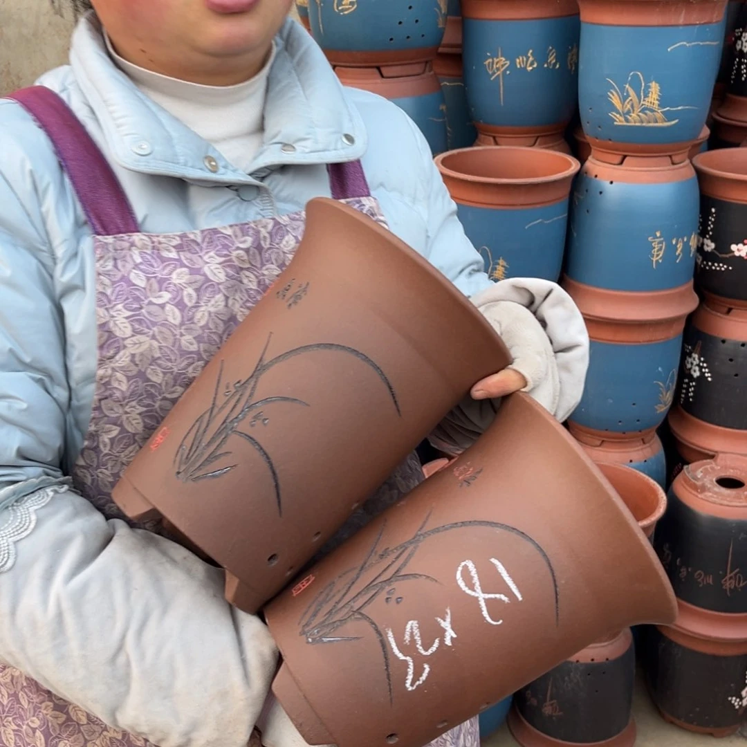 紫泥花盆紫砂花盆54