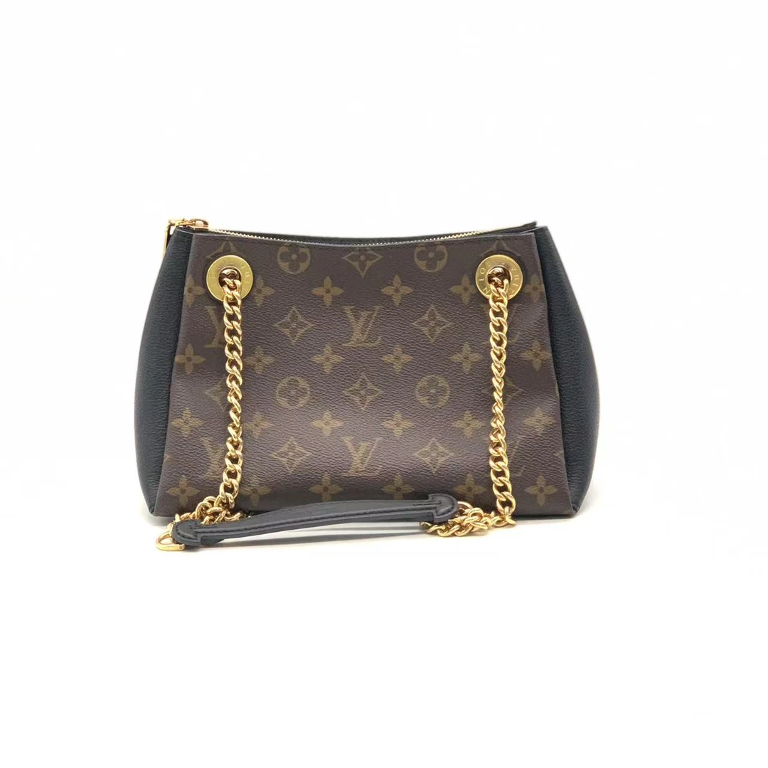 95新 LouisVuitton/路易威登 老花拼黑小号流浪包