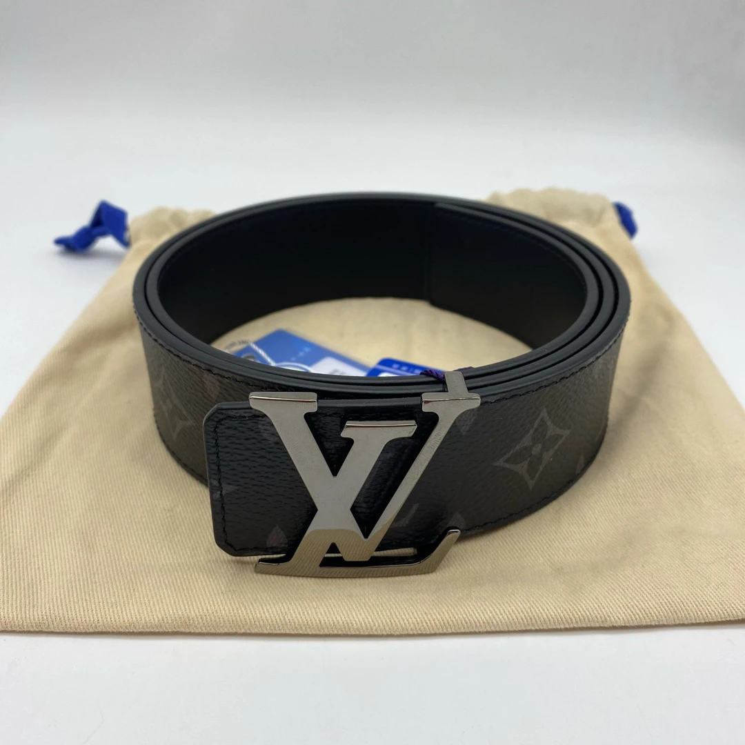 99新 LouisVuitton/路易威登 闲置黑花双面85码皮带13097727
