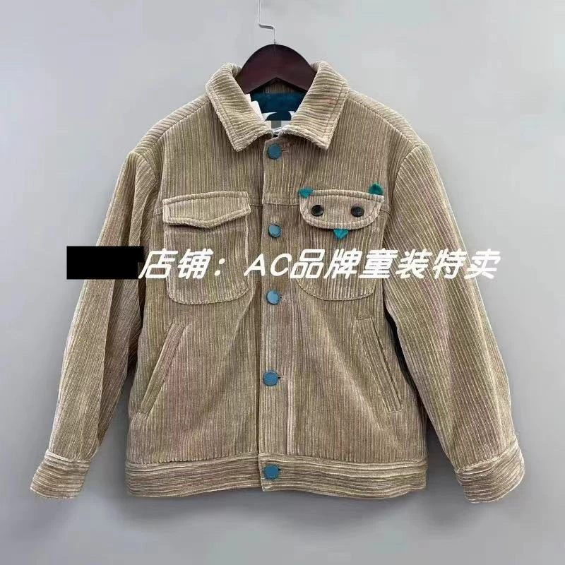 百搭cgcsb 2208秋冬季灯芯绒毛绒里特厚特软外套