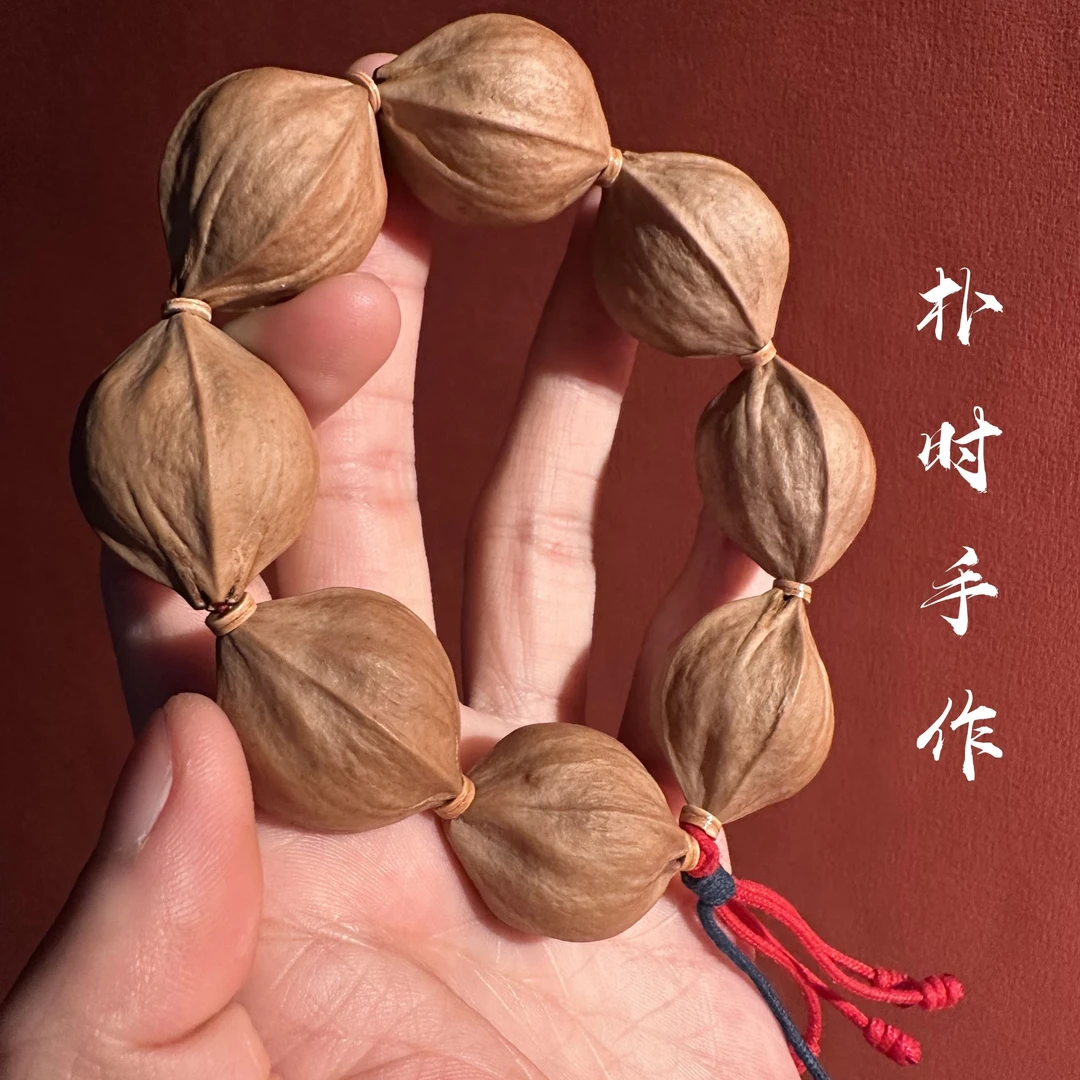 名树料 岑溪四花大尺寸 橄榄核手串