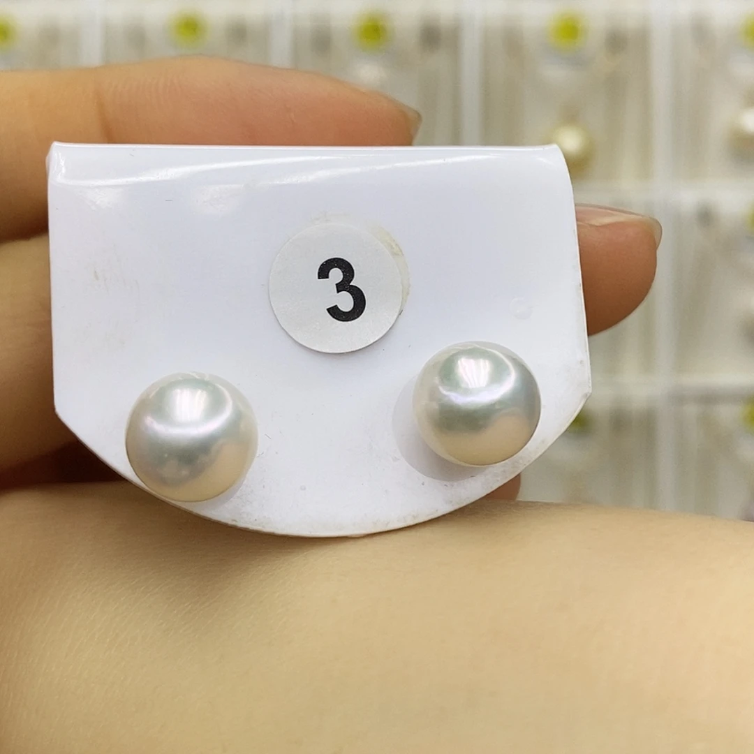 淡水珍珠银S925镶嵌吊坠(赠链)