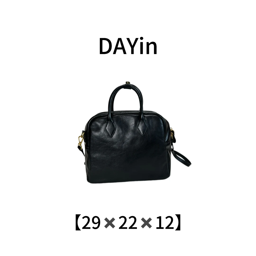 DAYIN【保龄球】新款轻奢进口头层植鞣牛皮高端时尚洋气女包-1309