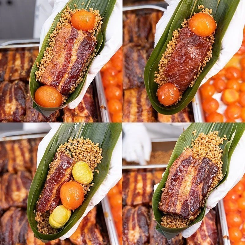 嘉兴风味霸王大肉粽260克到手八只蛋黄梅干菜板栗肉粽纯手工早餐