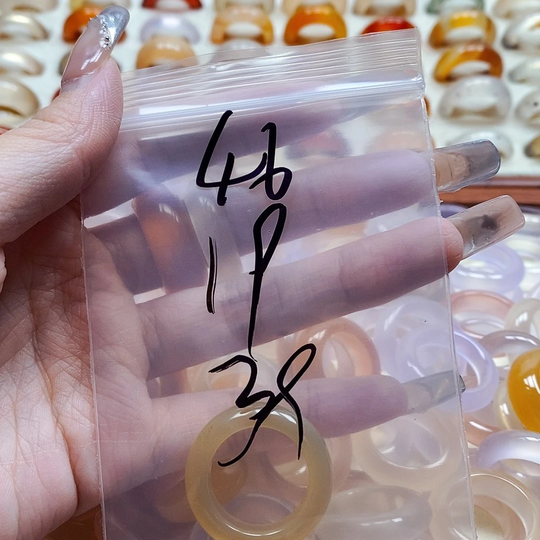 玛瑙/玉髓戒指未镶嵌