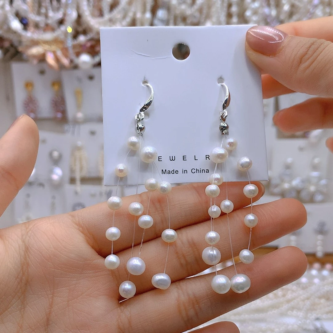 银S925镶嵌淡水珍珠发饰