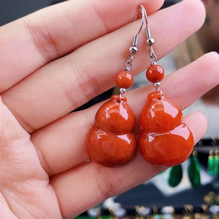 翡翠耳饰未镶嵌饰品