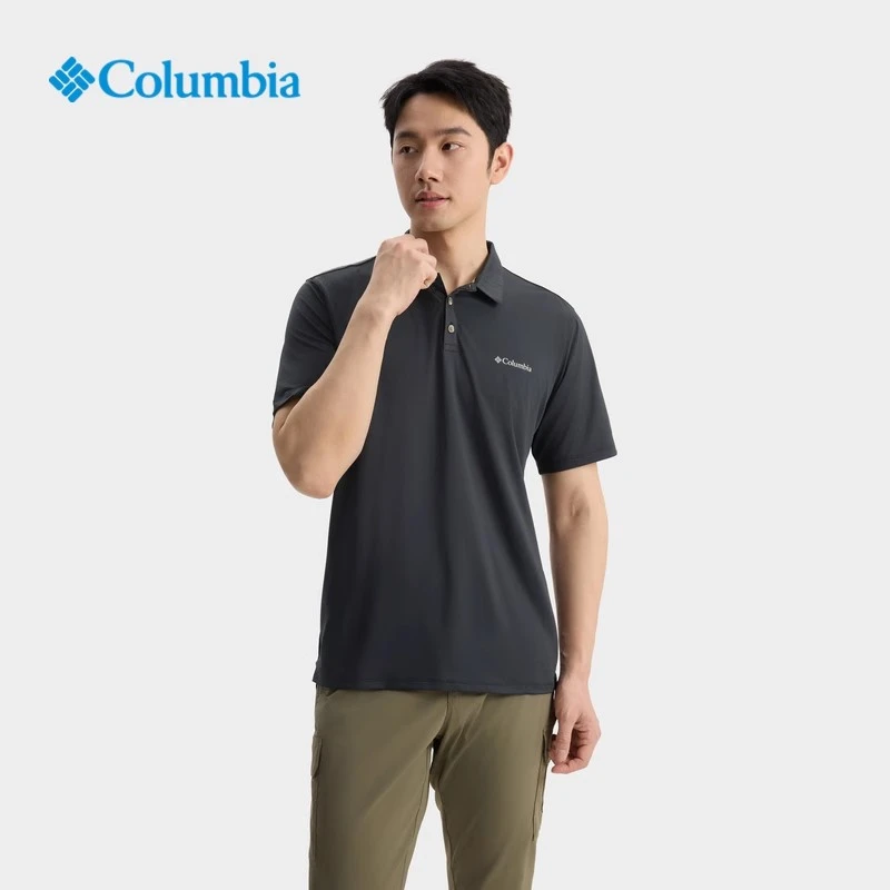 Columbia哥伦比亚户外男吸湿速干POLO衫短袖T恤AE1495-