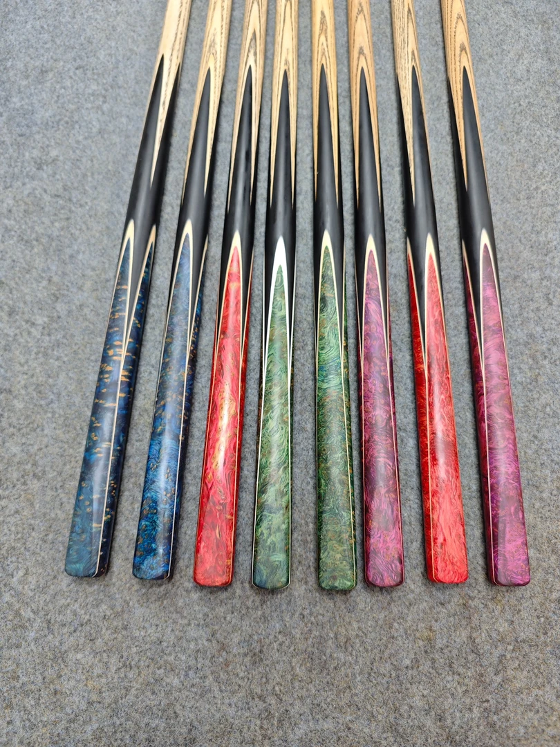 星玥台球杆中八四插孔雀木款式抖二