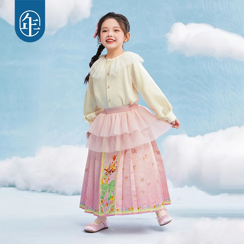 【有福有富】年衣女童马面裙半身裙春新款儿童汉服唐装中式公主裙