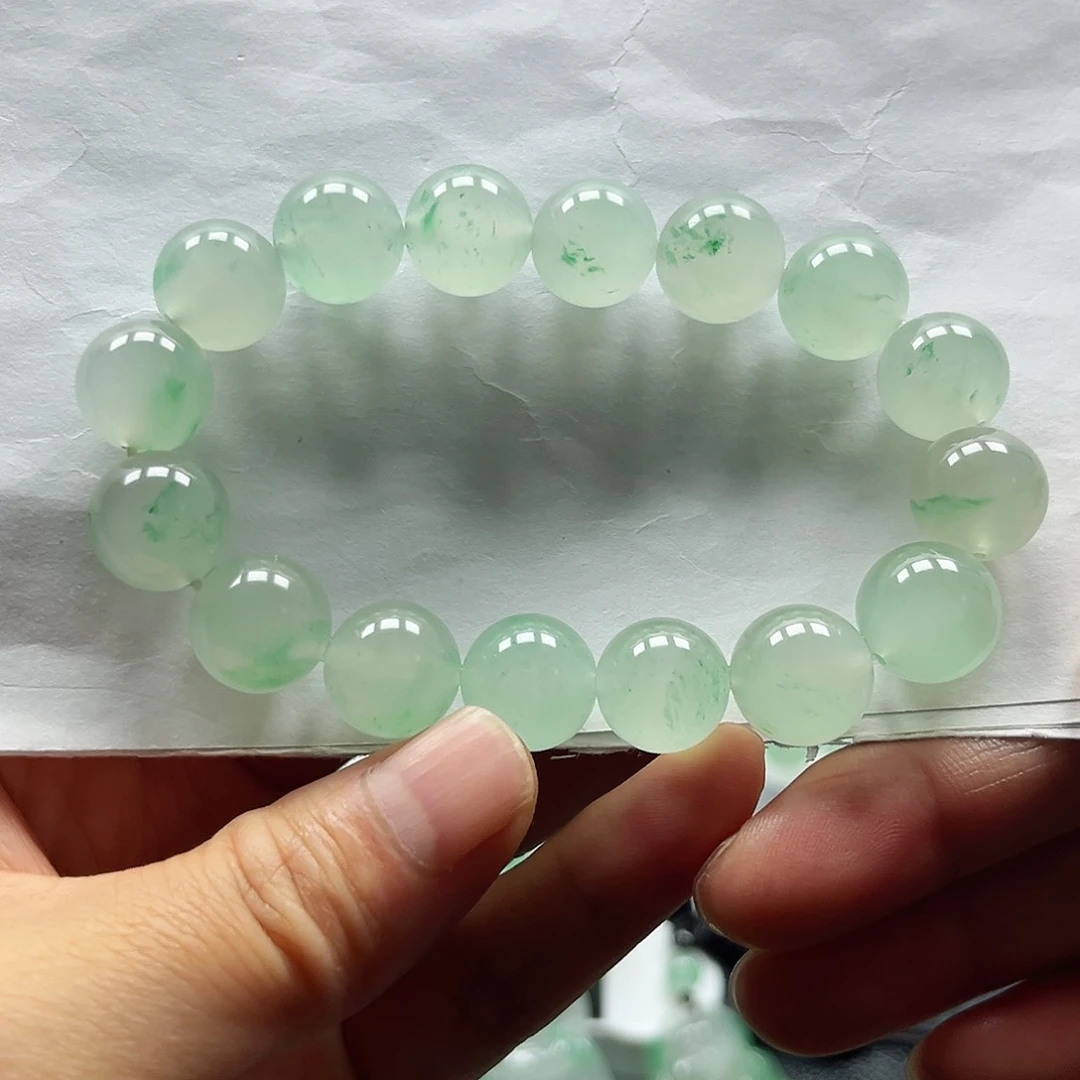 石英质玉手串未镶嵌诵***坊手串12.8