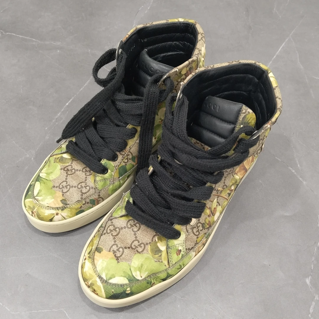 95新 GUCCI/古驰 GUCCI古驰  高帮板鞋  41.5码/6321