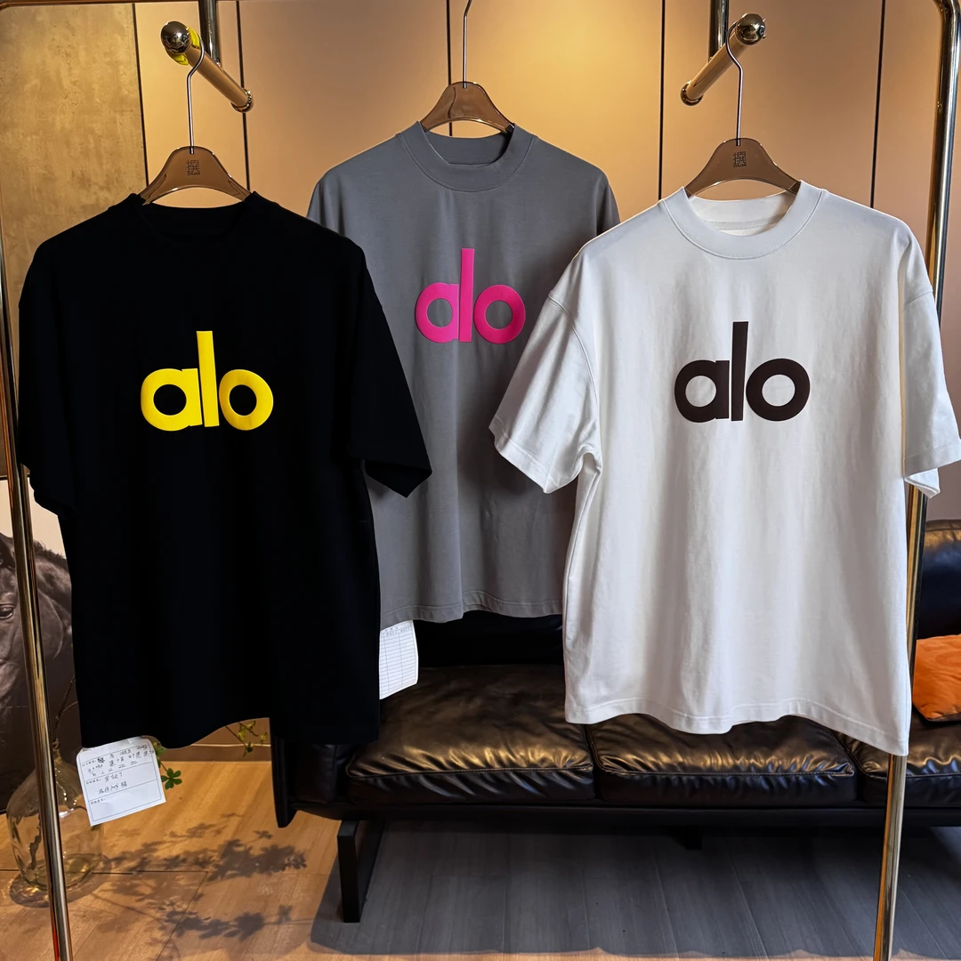 【直播间同款短袖】【江—L1551】300克纯棉T恤高级感潮流多巴胺宽松