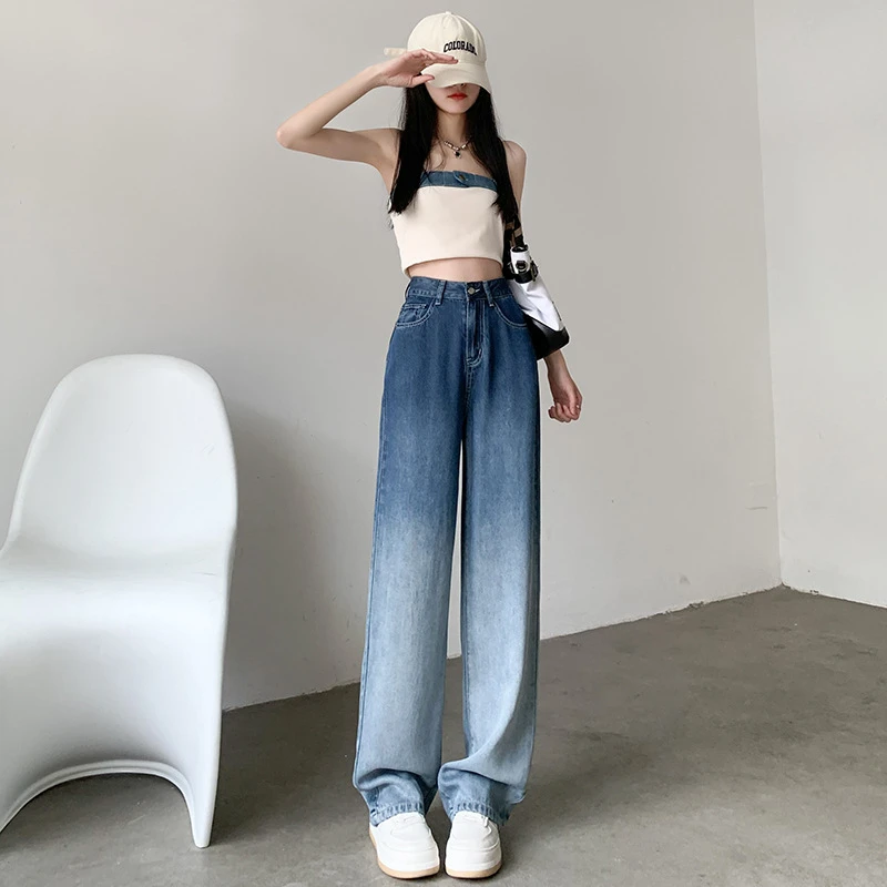 201-300女士牛仔裤百搭显瘦默认瑕疵有磨损