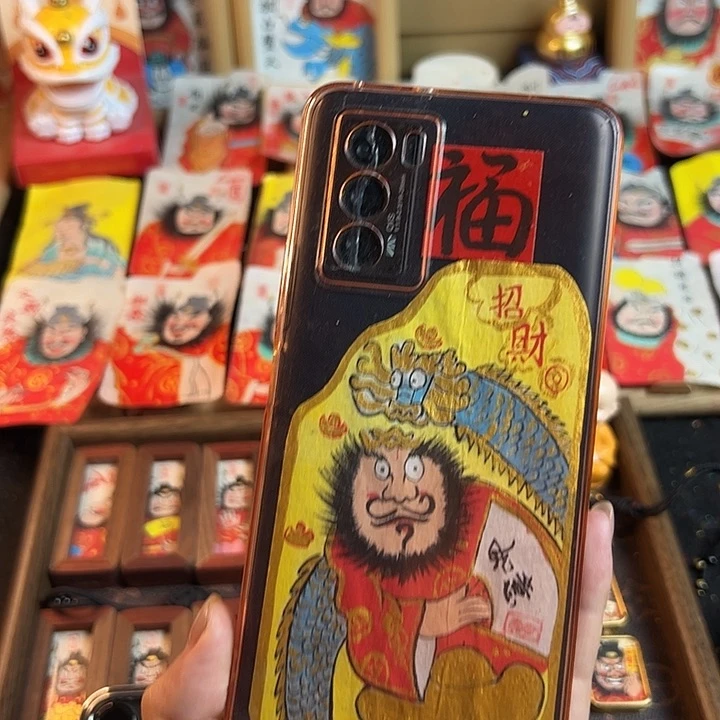 辉****纯手绘钟馗文创画