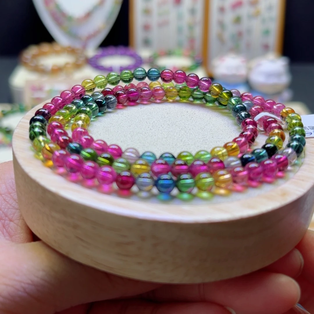 手链未镶嵌碧玺彩虹5mm