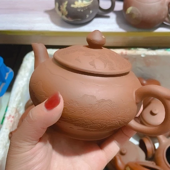 全手工,半手工制作宜兴紫砂壶