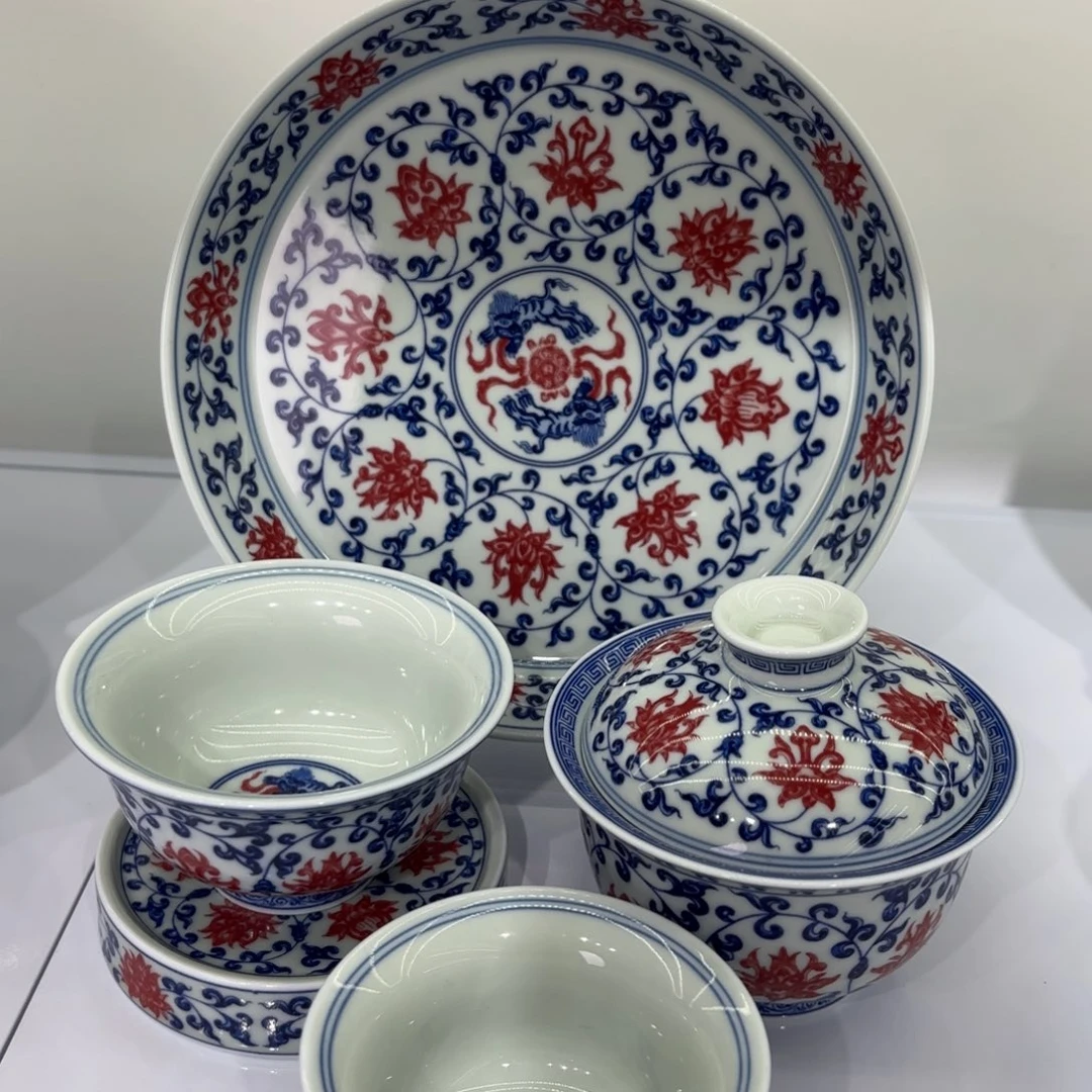 上***吧景德镇陶瓷五件套