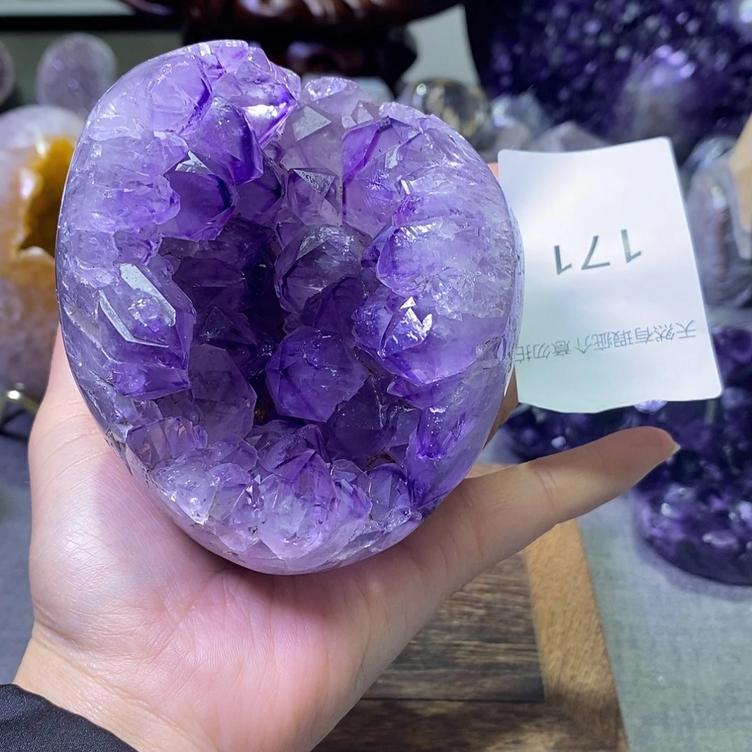 珠宝半成品紫晶未镶嵌